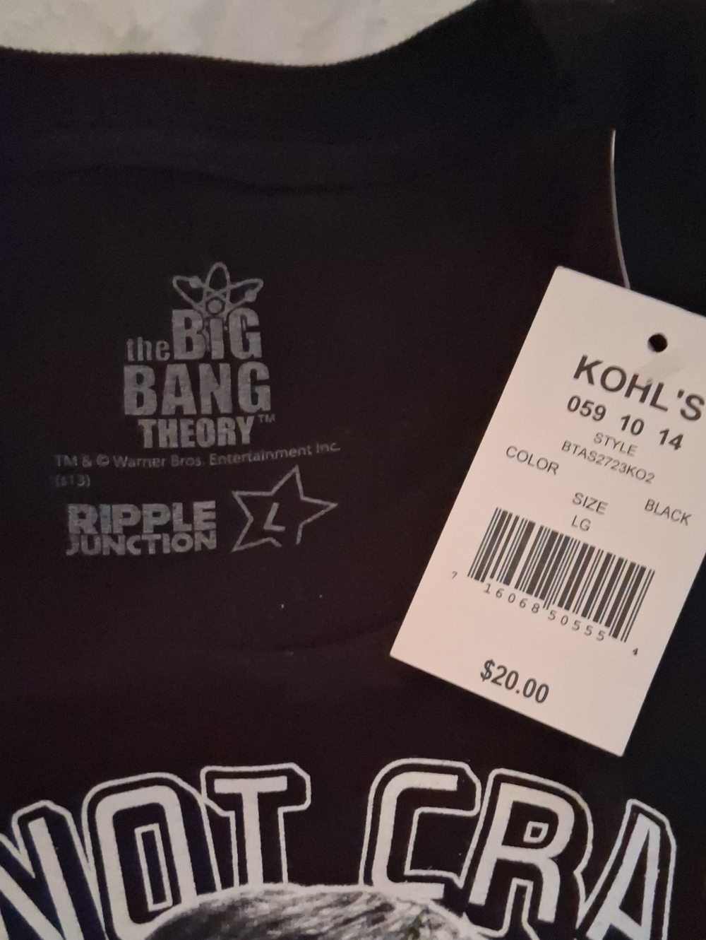 The Big Bang Theory Sheldon Graphic T-Shirt, NEW - Picture 4 of 4